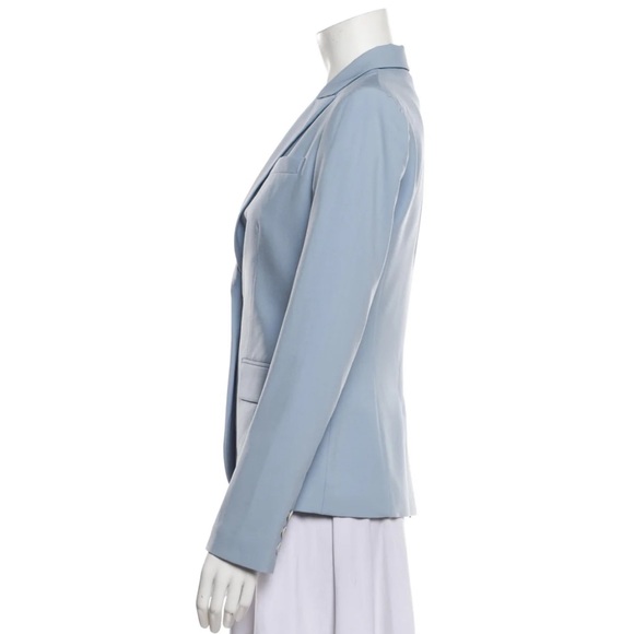 NEW Theory ‘Gabe B - Tailor’ Stretch Wool Blazer Jacket in Mist Blue - Picture 3 of 8